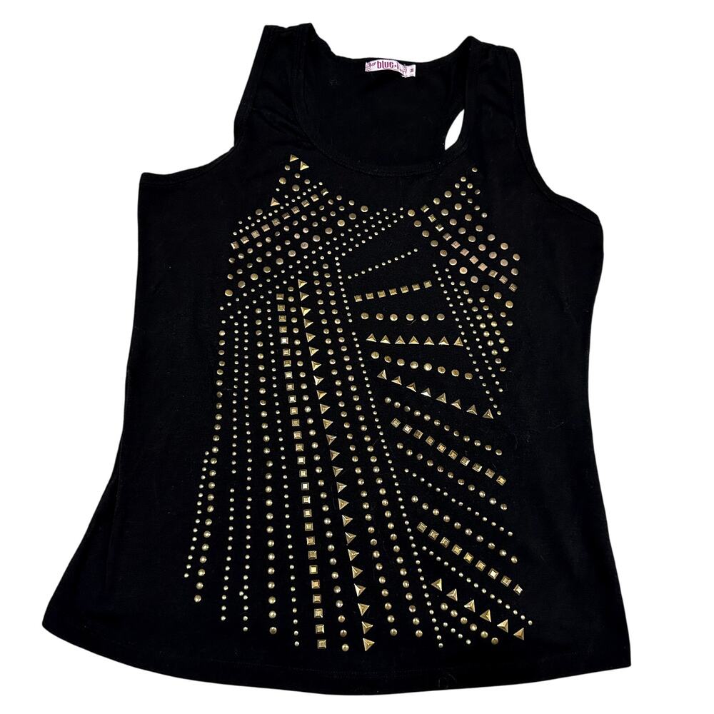 blue i tank top M